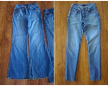 tilspidsede jeans