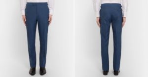 Coudre un pantalon pour homme le long de la couture médiane 