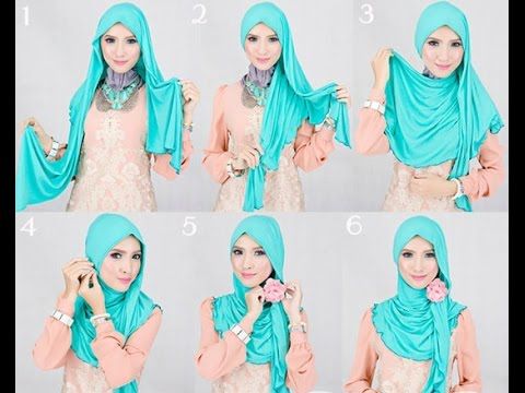 how to tie a headscarf on nikahs in Muslim style