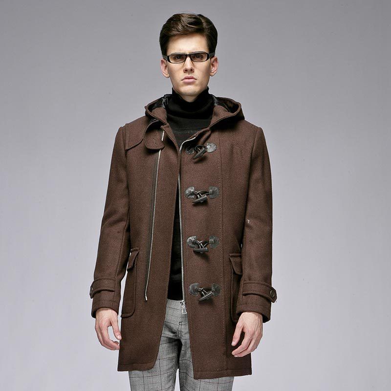 Manteau marron pour homme