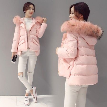 Pink na down jacket