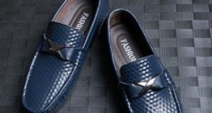 Loafers biru untuk lelaki