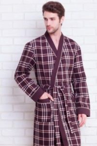 Robe envolvente masculino