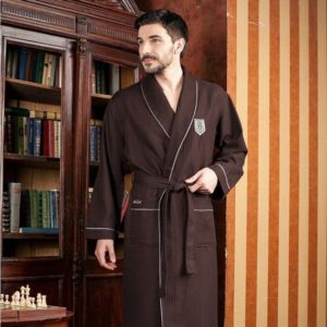 Brown men's robe