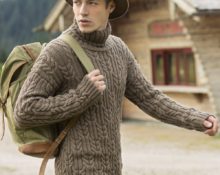 knitted men's sweater