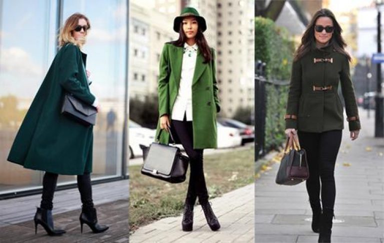 cosa indossare con un cappotto verde da donna