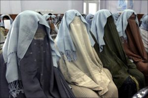 women in burqa