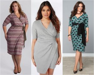 plus size wrap dress