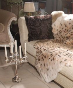 fur coat sofa cover