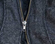 The zipper on the jacket is coming apart