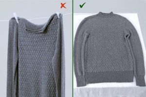 lay out the sweater