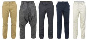 tipos de pantalones de hombre