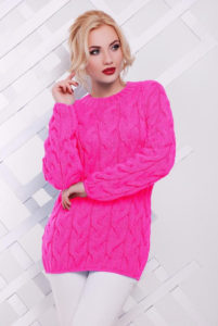 maglione rosa da donna