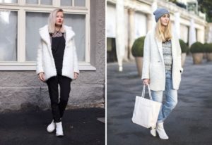 filles en chaussures blanches