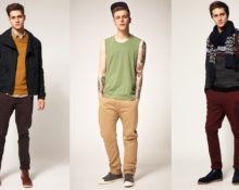 youth look with brown trousers