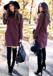 shoes and accessories for sweater dress