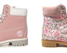 pink floral boots