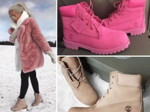 rozā timberlands ziemā