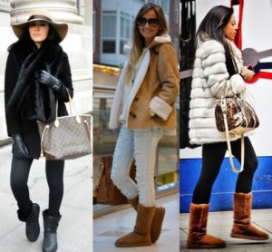 bottes ugg avec manteau en peau de mouton