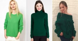 girls in green sweaters