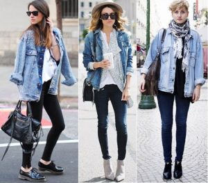 denim met legging