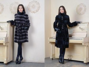 black beaver fur coat