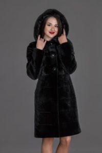 mouton fur coat