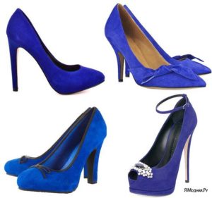 what to wear with blue shoes