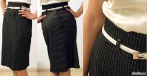 how to make a skirt out of trousers