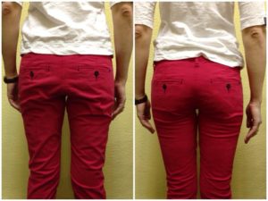 cucire i pantaloni da donna sui lati