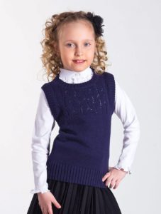 knitted vest for girls