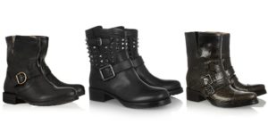 Pambabaeng Biker Boots