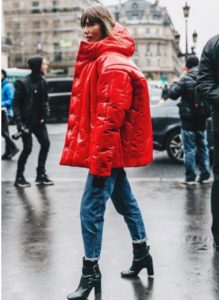 chaqueta de plumas de gran tamaño para mujer