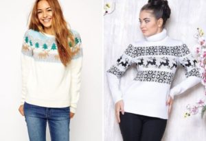 Mga pagpipilian para sa mga sweater ng kababaihan na may usa