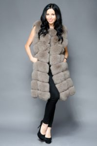 Gilet tinto in volpe