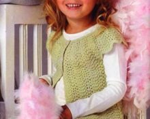 gilet au crochet pour les filles