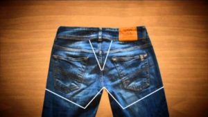 sekskanter laget av jeans