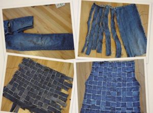 how to decorate a vest made of jeans