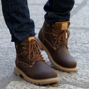 bottes marron pour hommes