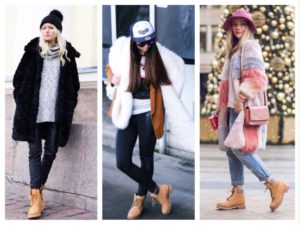 Looks mit Timberlade-Stiefeln