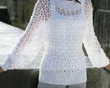 White sweater_2 crochet