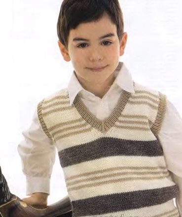 Striped vest for boys