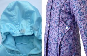 Windjacke blau und lila