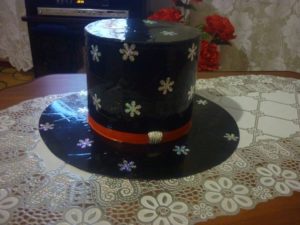 Shiny top hat for a magician