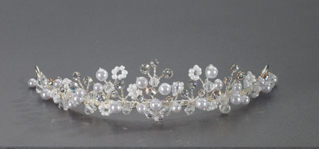 homemade tiara made of beads