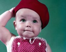 baby in beret