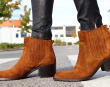 bottes en daim