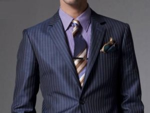 traje de negocios elegante