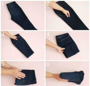 How to fold pants