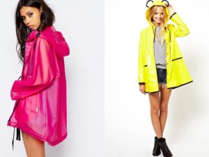 Red and yellow raincoat